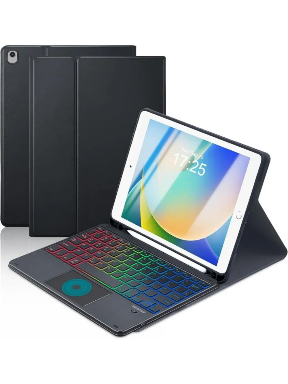 10.2-Inch Touchpad Keyboard Case for iPad 9th/8th/7th Gen - Slim, Lightweight